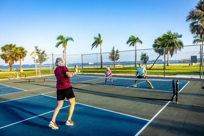 Harbor Beach Renovate Courts for Pickleball